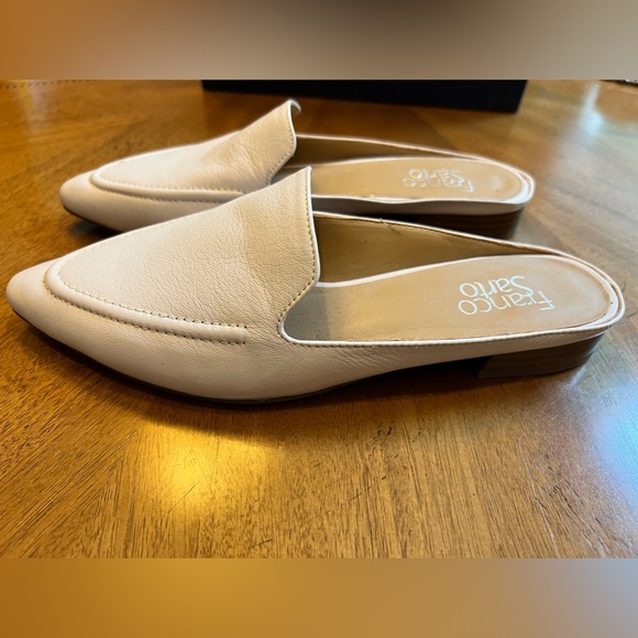 Franco Sarto leather mules, 8 M. Cream/ivory. - Picture 2 of 3
